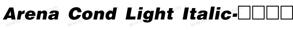Arena Cond Light Italic字体转换